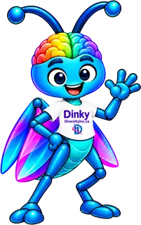 Dinky, the Diversity Included mascot